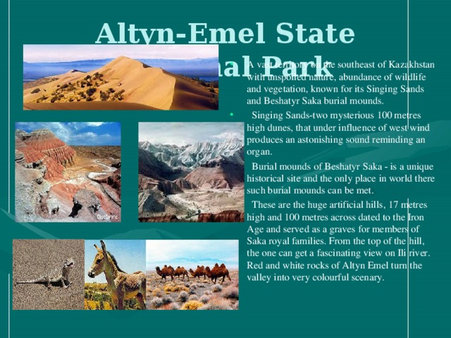 Altyn-Emel State National Park