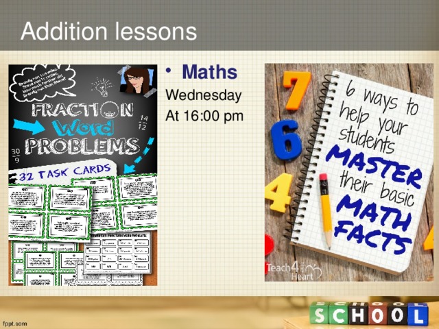 Addition lessons Maths Wednesday At 16:00 pm