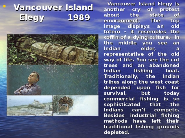 Vancouver Island    Elegy 1989