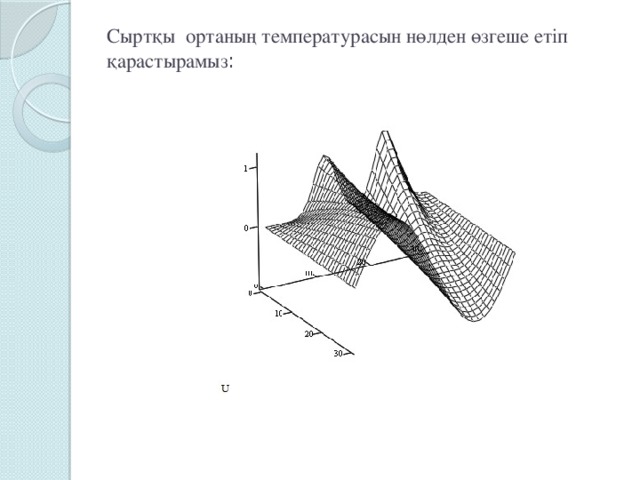 Сыртқы ортаның температурасын нөлден өзгеше етіп қарастырамыз :