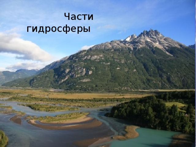 Части гидросферы