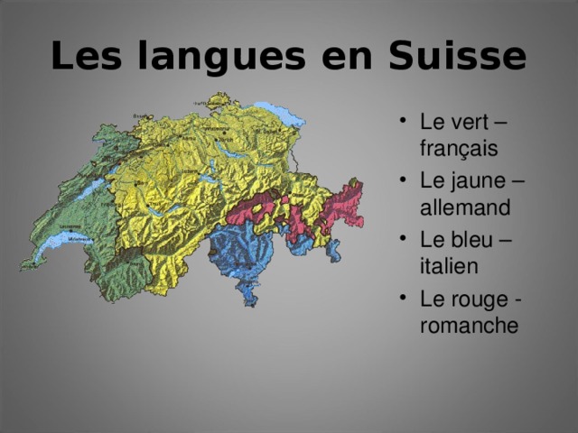 Les langues en Suisse