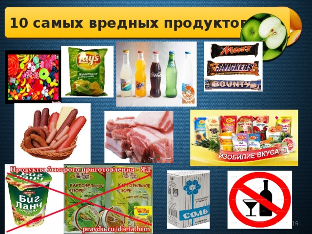 10 самых вредных продуктов