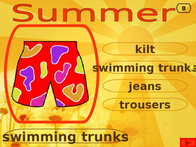8 kilt swimming trunks jeans trousers swimming trunks