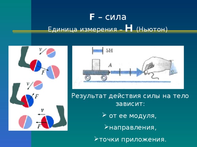 Точка приложения силы действия. Единица измерения силы. Единицы силы в физике. Сила действия единица измерения. Результат действия силы.