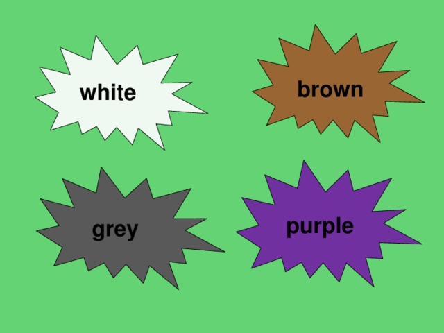 brown white purple grey