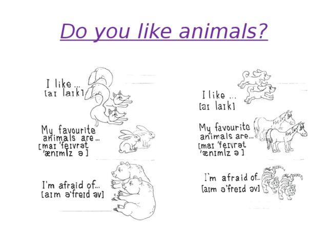 Do you like animals?