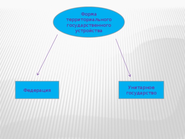 Форма территориального государственного устройства Федерация Унитарное государство