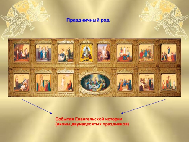 Праздничный ряд События Евангельской истории (иконы двунадесятых праздников)
