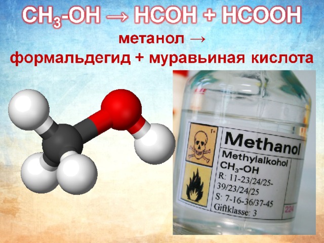 Муравьиная кислота реагирует с метанолом. Метанол формальдегид. Синтез формальдегида.
