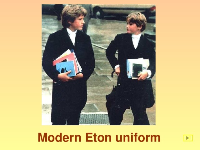 Modern Eton uniform