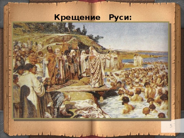 Крещение Руси: 988 г.