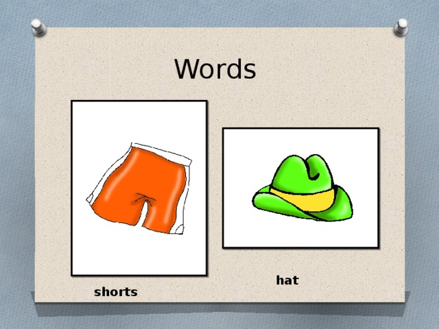 Words hat shorts