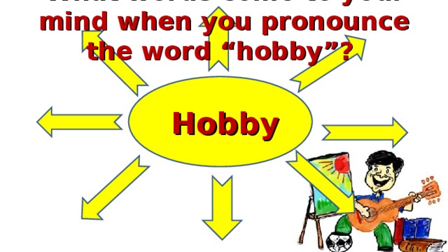 What words come to your mind when you pronounce the word “hobby”?    Hobby