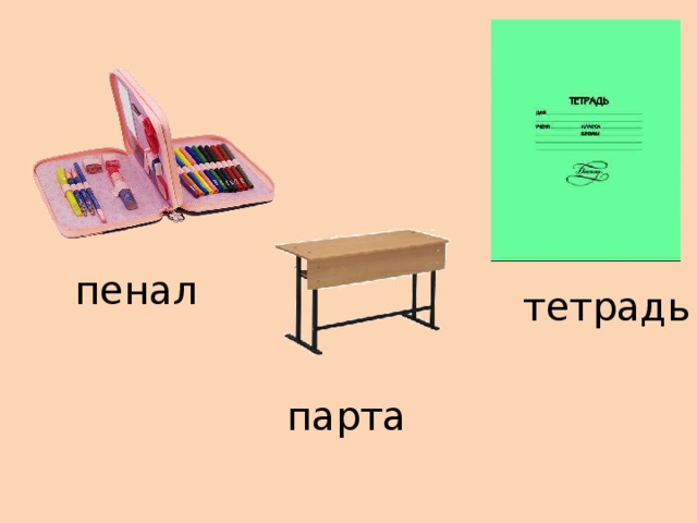 пенал тетрадь парта