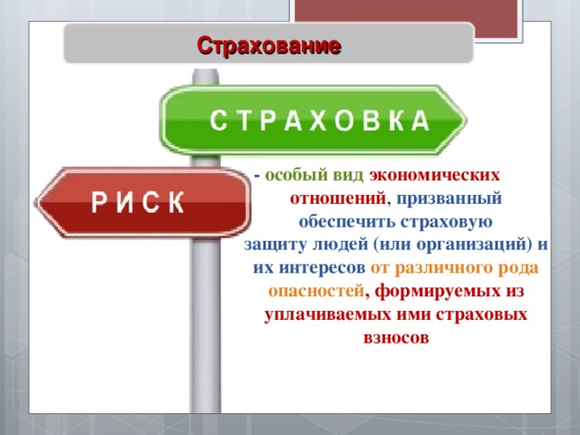 Презентация по теме страхование