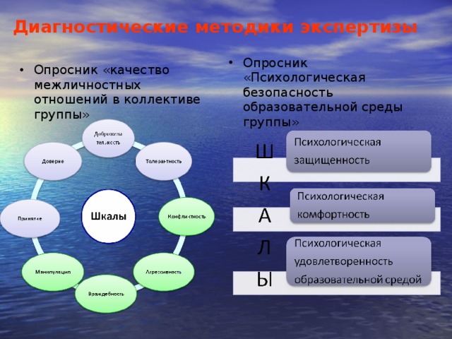 Диагностические методики экспертизы