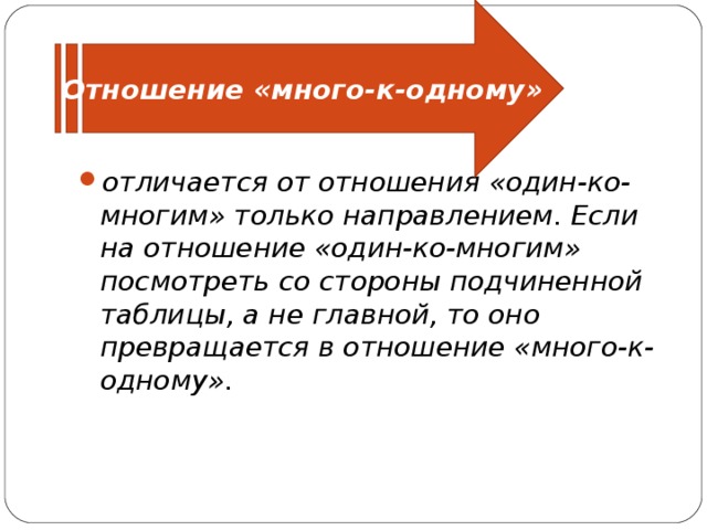 Отношение «много-к-одному»