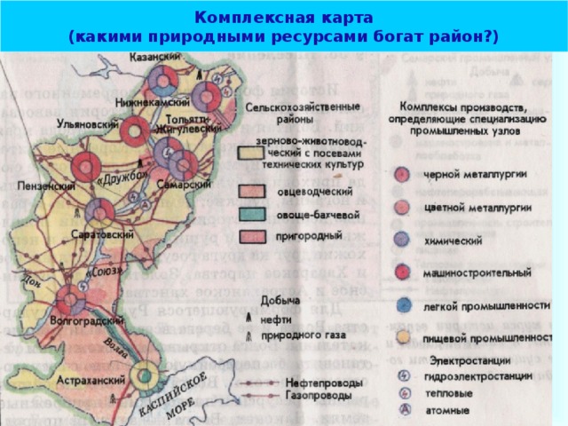 Комплексная карта (какими природными ресурсами богат район?)