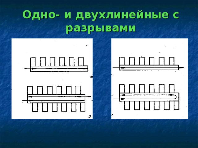 Одно- и двухлинейные с разрывами