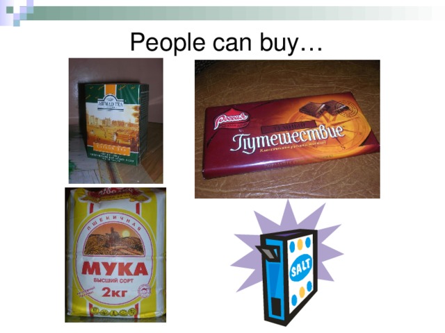People can buy…