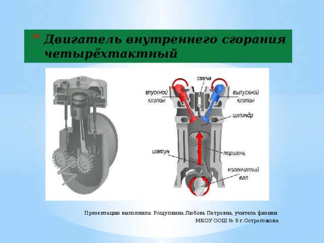 Двигатель внутреннего сгорания  четырёхтактный