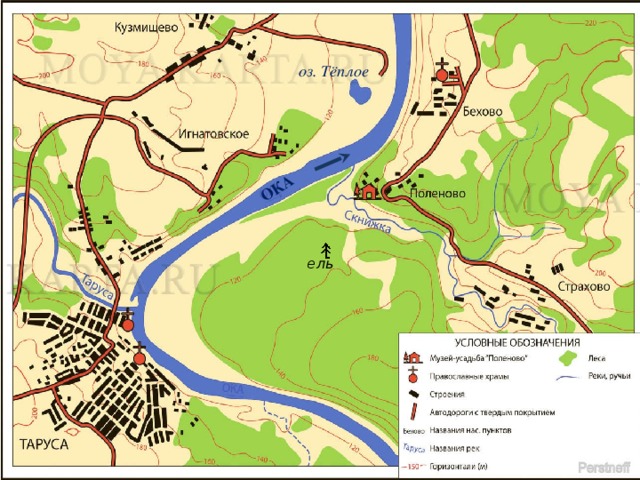 Карта оки в калужской области