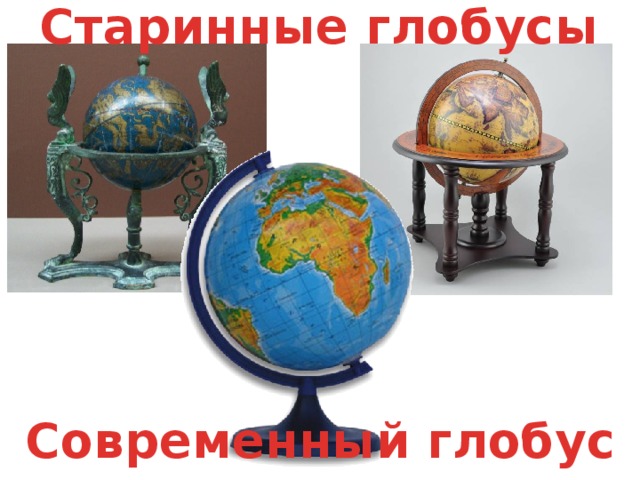 Старинные глобусы Современный глобус