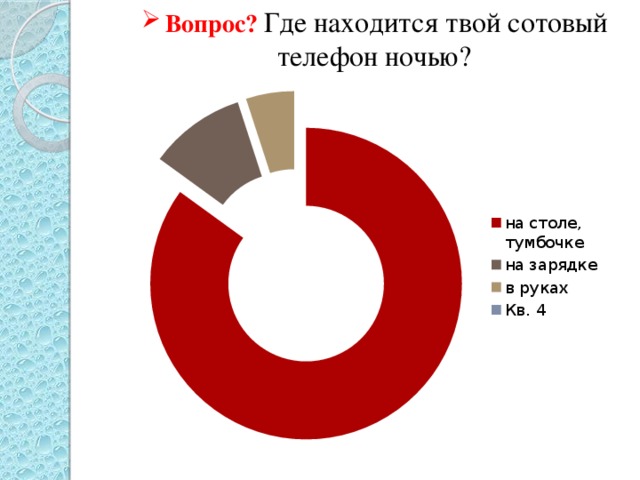 Вопрос? Где находится твой сотовый