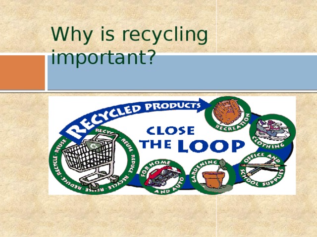 Why is recycling important?