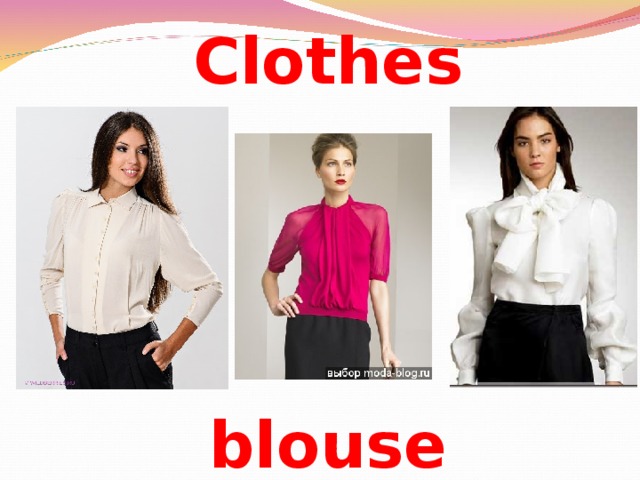 Clothes      blouse