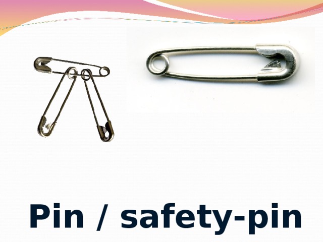 Pin / safety-pin