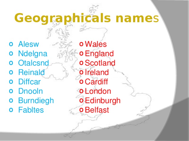 Geographicals name s