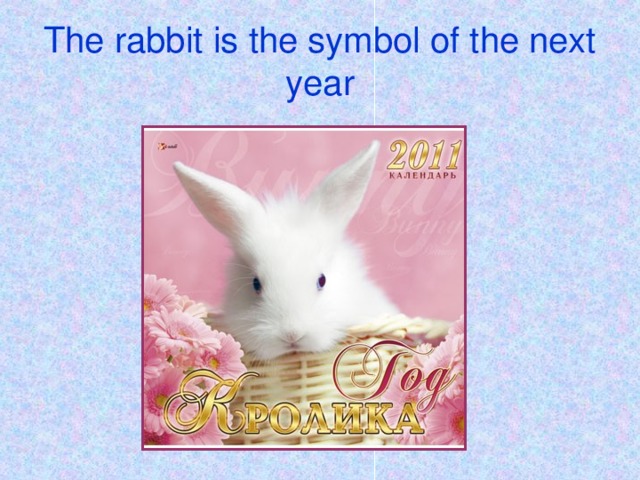 The rabbit is the symbol of the next year