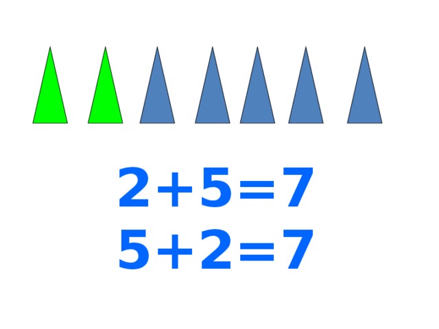 2+5=7 5+2=7