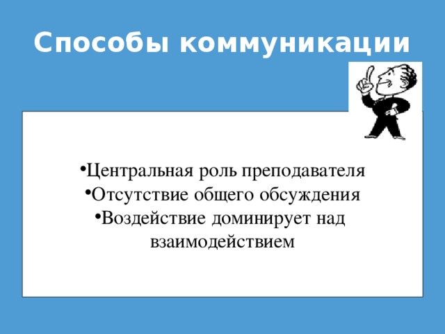 Способы коммуникации