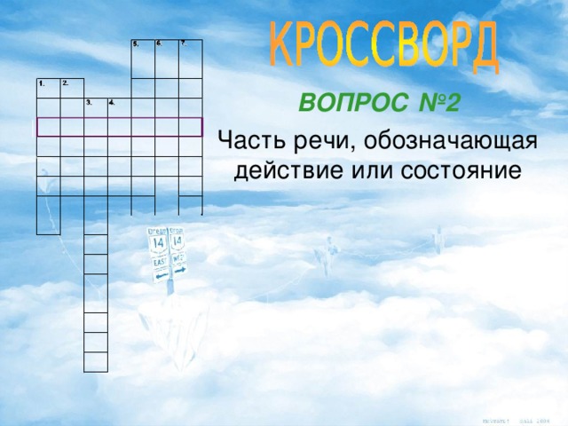 ВОПРОС №2 Часть речи, обозначающая действие или состояние