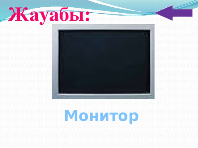 Жауабы: Монитор