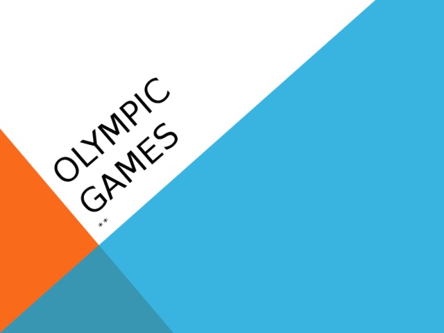 Olympic Games **