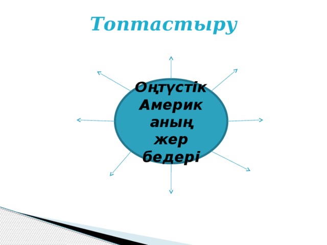 Топтастыру Оңтүстік Американың жер бедері