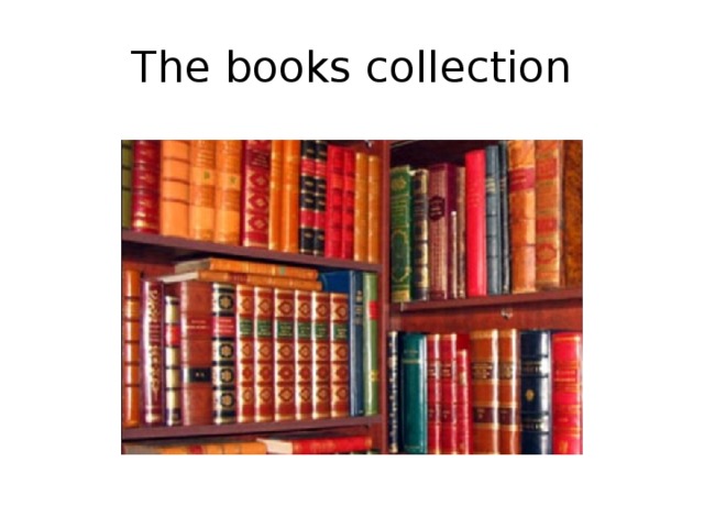 The books collection