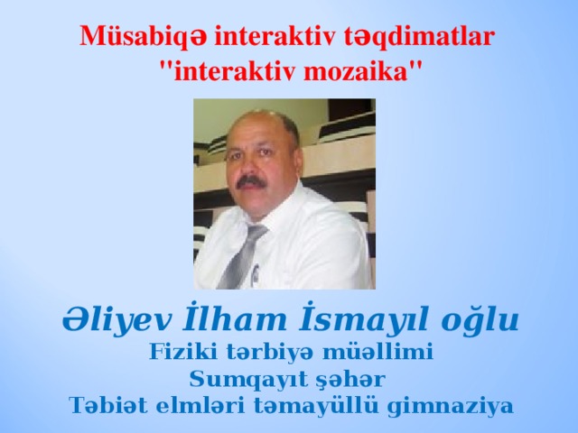 Müsabiqə interaktiv təqdimatlar 