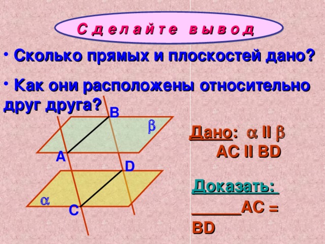 Проектирующие прямые параллельны некоторой заданной прямой