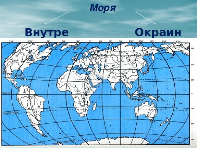 Моря Внутренние Окраинные 8 7 3 9 2 1 5 12 4 11 11  10