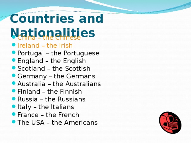 Countries and Nationalities