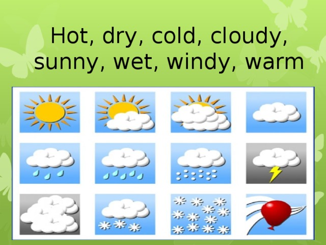 Презентация погода английский язык 6 класс