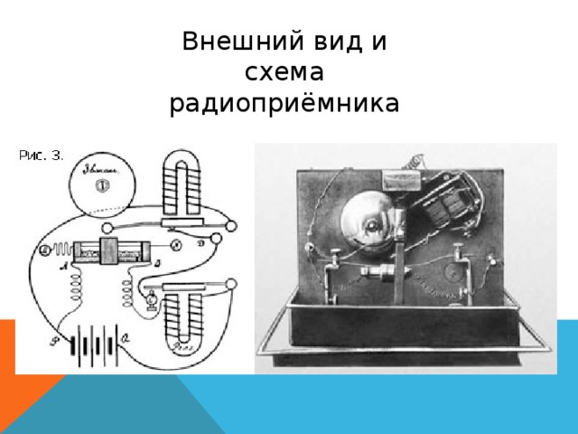 Внешний вид и схема радиоприёмника