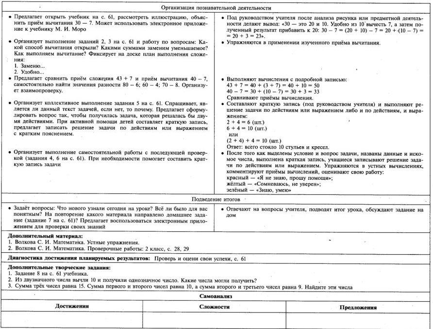 Технологическая карта урока математики 3 класс школа россии умножение суммы на число