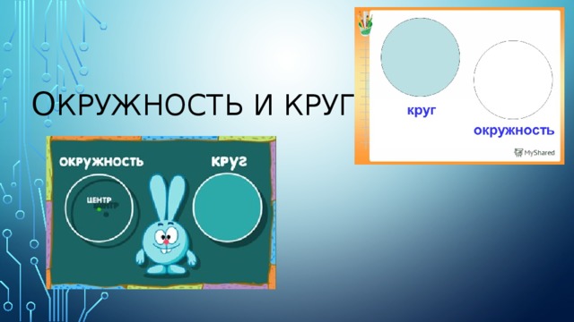 О кружность и круг