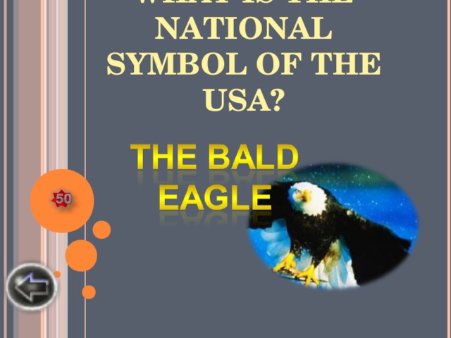 WHAT IS THE NATIONAL SYMBOL OF THE USA?